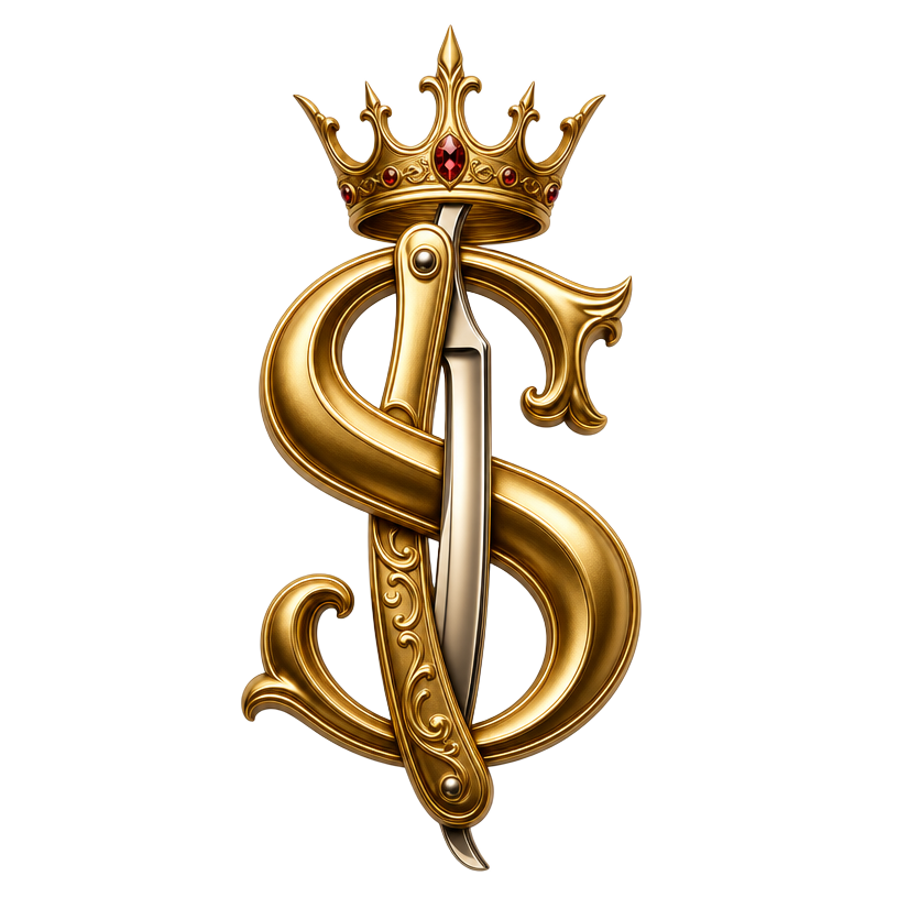 Selam Barbershop crown & razor mark